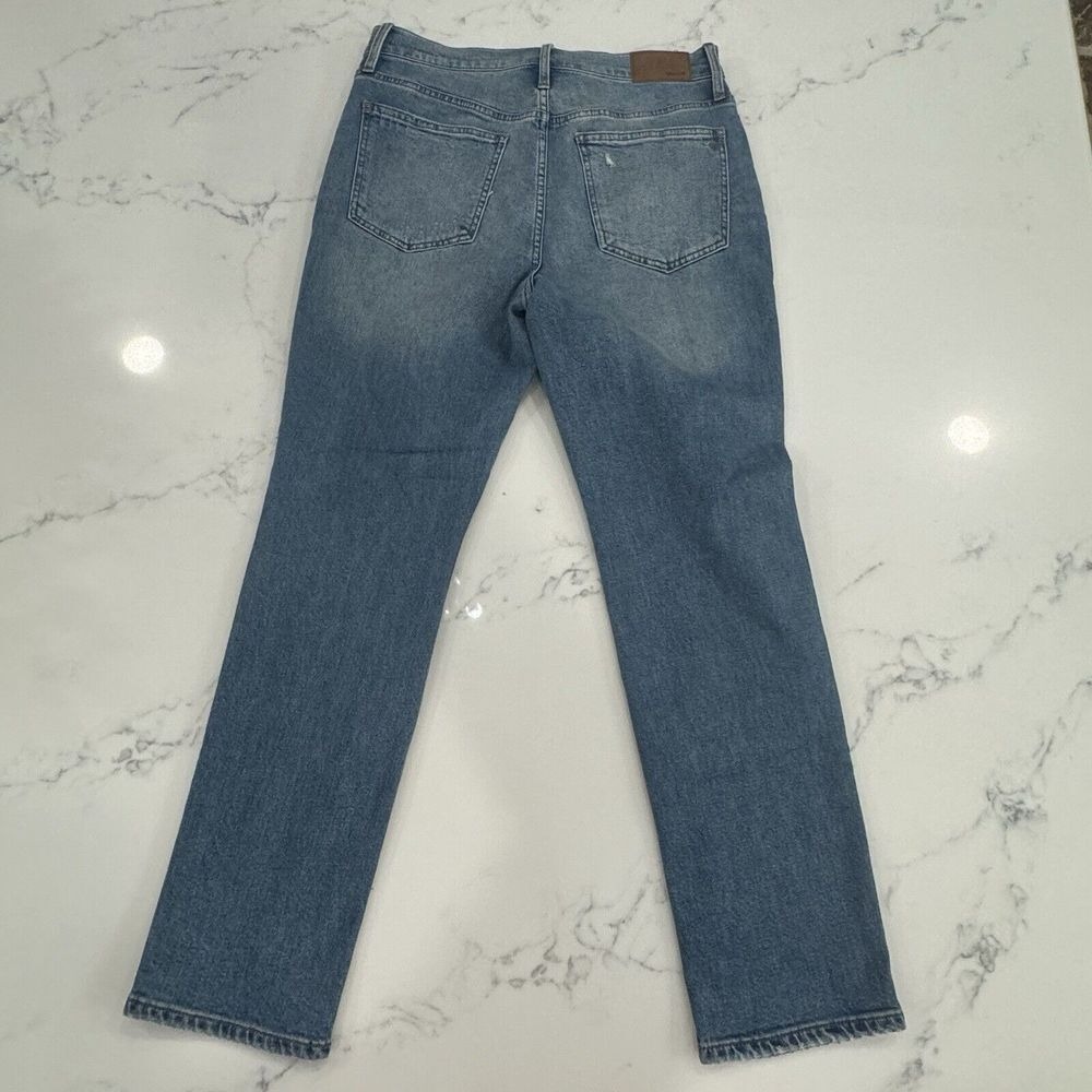 Madewell Perfect Vintage Jeans 28 High‎ Rise Straight Distressed Y2K Denim - Picture 2 of 8